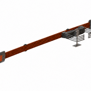DHB conductor rail system for industrial mobile power supply applications