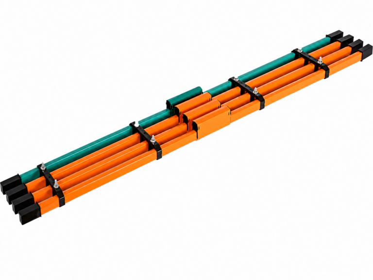 DHH multipole conductor rail system for industrial mobile equipment