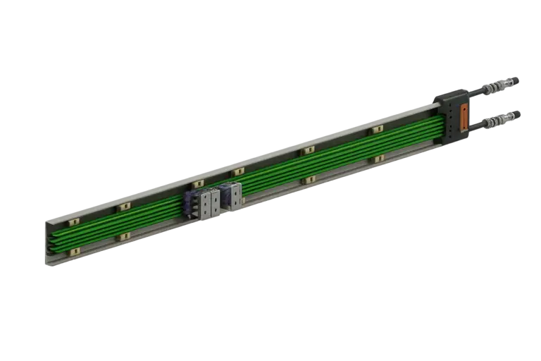 DHR single-pole combined conductor rail system with current collectors